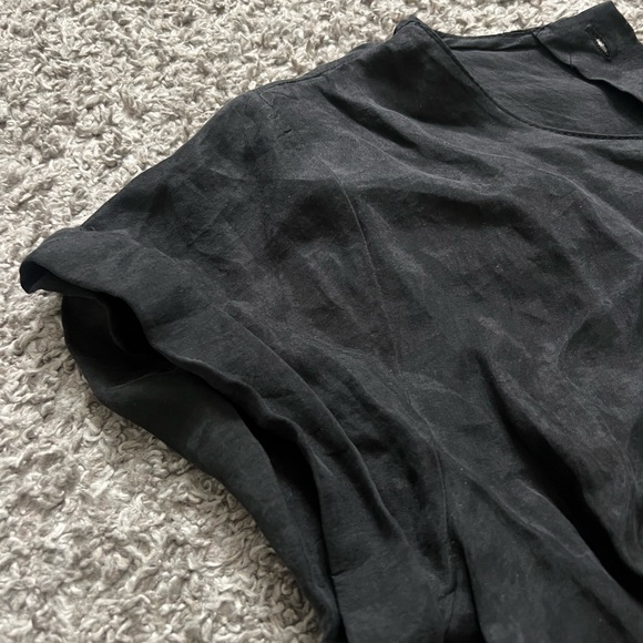 Zara- Flowy Cropped Top / black / S - Picture 3 of 8